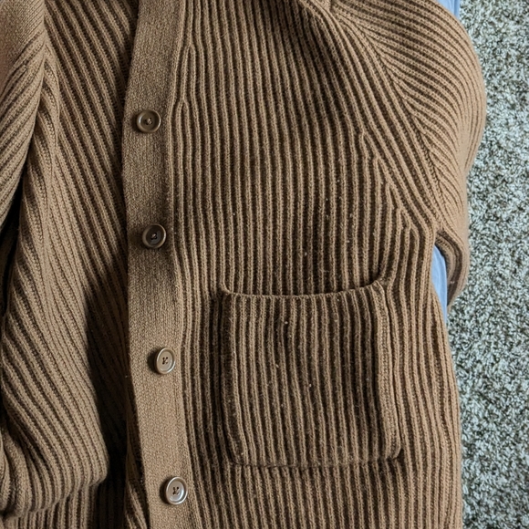 Uniqlo U Premium Lambswool Ribbed Long-Sleeve Cardigan - Picture 5 of 6